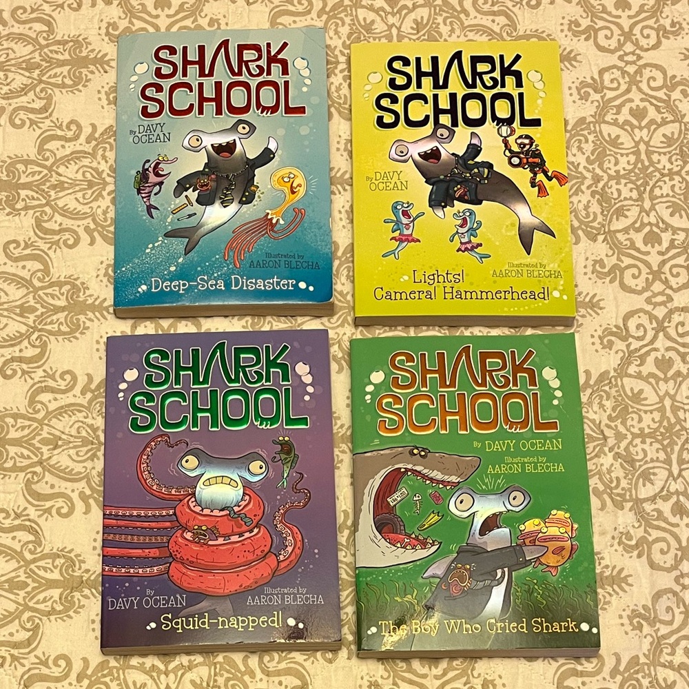 Lot of 4 Shark School books